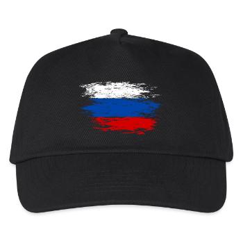 Russia flag used - Kids’ Baseball Cap - black - Front