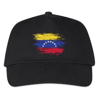 Venezuella flag used - Kids’ Baseball Cap - black - Front