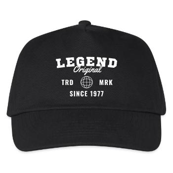 Birth Year Legend Since 1977 - Kids’ Baseball Cap - black - Front