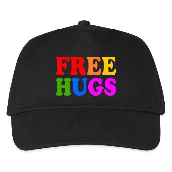 Free hugs - Kids’ Baseball Cap - black - Front