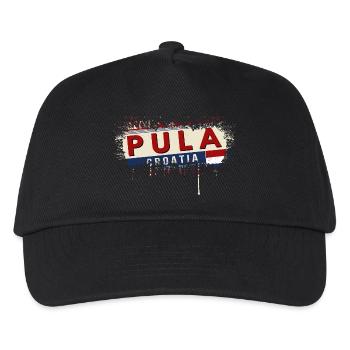 croatia hrvatska croatia hrv hr travel tourism - Kids’ Baseball Cap - black - Front