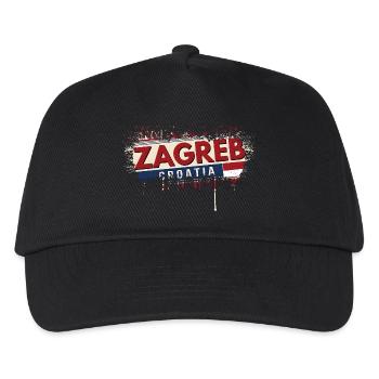 croatia hrvatska croatia hrv hr travel tourism - Kids’ Baseball Cap - black - Front