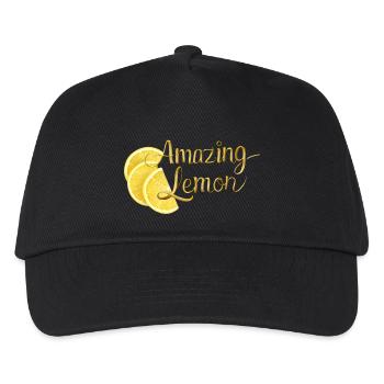 Amazing Lemon - Kids’ Baseball Cap - black - Front