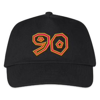 90. 90 JAHRE. 90-JÄHRIGES JUBILÄUM. 90-JÄHRIGES JUBILÄUM. - Kinder Basecap - Schwarz - Vorne