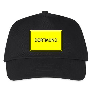 ortsschild dortmund - Kinder Basecap - Schwarz - Vorne