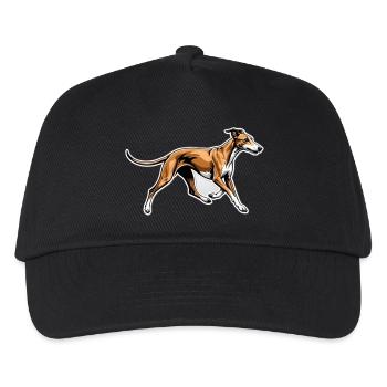 Illustration dynamique de course de lévriers - Casquette de baseball Enfant - noir - Devant