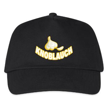 KNOBLAUCH - Kinder Basecap - Schwarz - Vorne