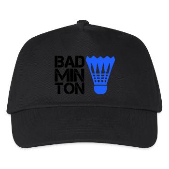 federball Badminton - Kinder Basecap - Schwarz - Vorne