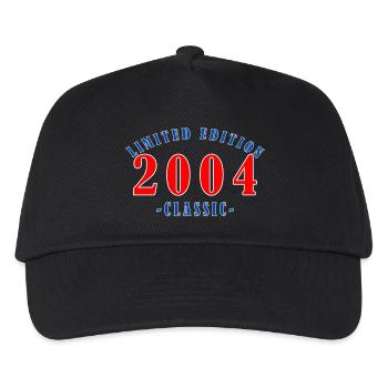2004 Year of birth - Kids’ Baseball Cap - black - Front
