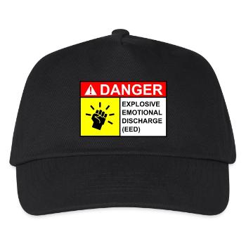 Woman Danger Sign - Kids’ Baseball Cap - black - Front