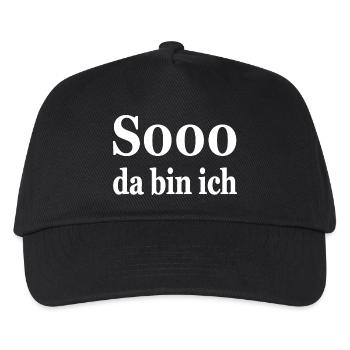Party - Kinder Basecap - Schwarz - Vorne