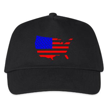 usa amerika - Kinder Basecap - Schwarz - Vorne
