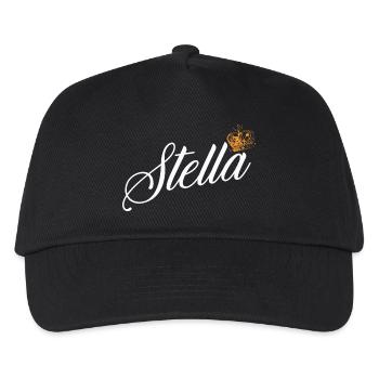 Stella Name für Frauen Kinder Kleinkinder - Stella - Kinder Basecap - Schwarz - Vorne