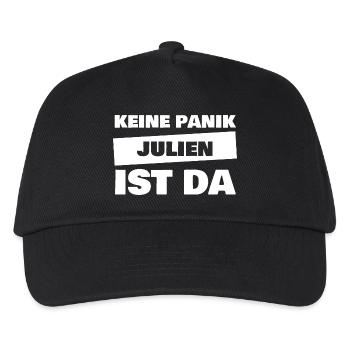 Vorname Julien - Kinder Basecap - Schwarz - Vorne