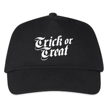 Trick or Treat weiß - Kinder Basecap - Schwarz - Vorne