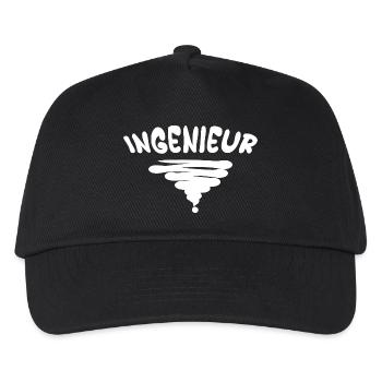 Ingenieur - Kinder Basecap - Schwarz - Vorne