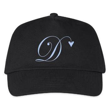 Monogram D Heart Vine - Kids’ Baseball Cap - black - Front