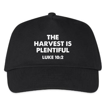 The Harvest Is Plentiful Luke 10:2 - Kinder Basecap - Schwarz - Vorne