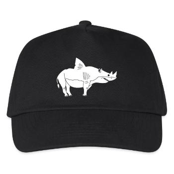 Breitmaulnashorn-Hai - Kinder Basecap - Schwarz - Vorne