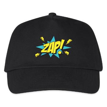 ZAP-Comic-Design - Kinder Basecap - Schwarz - Vorne