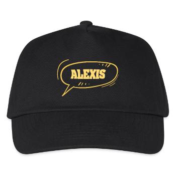 First name Alexis - Kids’ Baseball Cap - black - Front