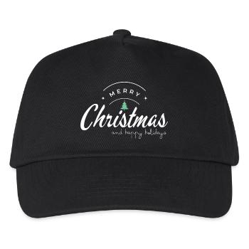 Joyeux Noël et Joyeuses Fêtes - Casquette de baseball Enfant - noir - Devant
