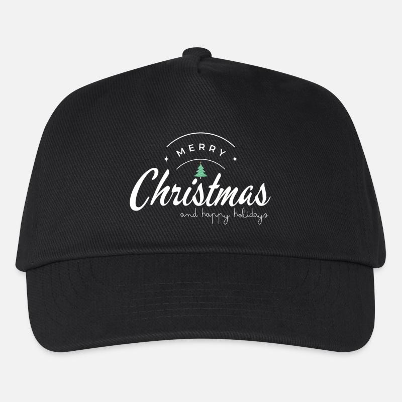Joyeux Noël et Joyeuses Fêtes - Casquette de baseball Enfant - noir