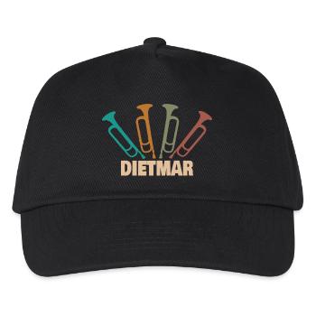 Dietmar - Kinder Basecap - Schwarz - Vorne