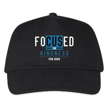 Axé sur la gentillesse pour l’inspiration 2025 - Casquette de baseball Enfant - noir - Devant