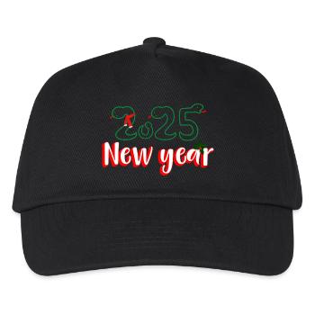 Nouvel An Serpent - Casquette de baseball Enfant - noir - Devant