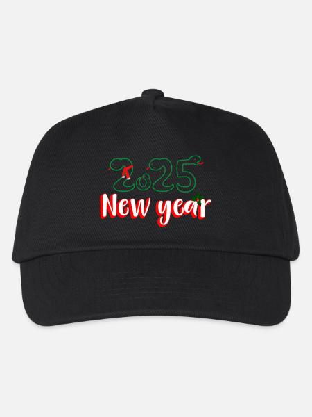 New Year Snake - Kinder Basecap - Schwarz