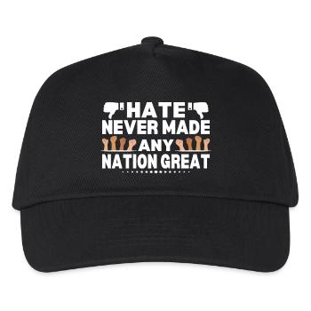 Hate Never Made Any Nation Great Anti  - Kids’ Baseball Cap - black - Front