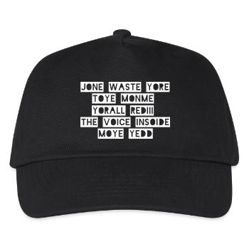 JONE WASTE YORE TOYE MONME YORALL REDIII THE VOICE - Kinder Basecap - Schwarz - Vorne