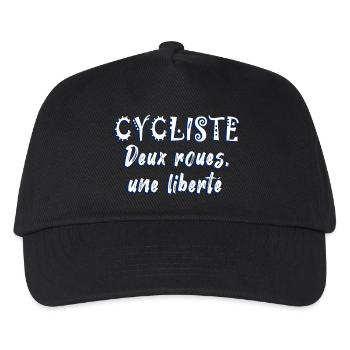 Bicycle Two-Wheeled Bicycle Freedom - Kids’ Baseball Cap - black - Front