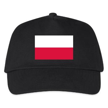 Polen - Kinder Basecap - Schwarz - Vorne