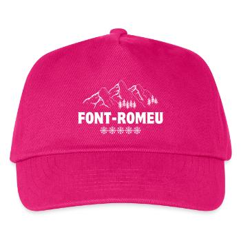 ski resort, ski area, Font-Romeu - Kids’ Baseball Cap - fuchsia - Front
