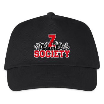 Z society - La zombification de l'humanité - Casquette de baseball Enfant - noir - Devant