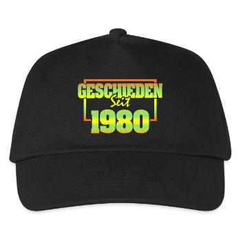 Ehefrau 1980 - Kinder Basecap - Schwarz - Vorne