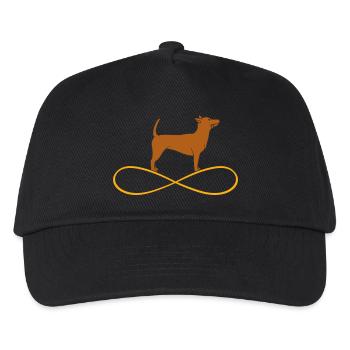 Dog Infinite Symbol Love Forever Dog Person - Kids’ Baseball Cap - black - Front