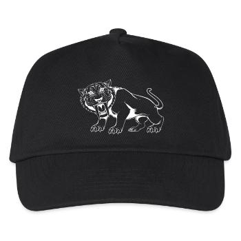 Tigre à dents de sabre - Casquette de baseball Enfant - noir - Devant