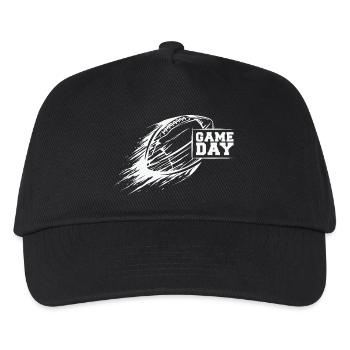 american football - Game Day Illustration - Kids’ Baseball Cap - black - Front