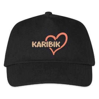 Geschenk für Karibik - Kinder Basecap - Schwarz - Vorne