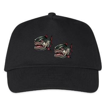 Piranha Comic 2 - Kids’ Baseball Cap - black - Front