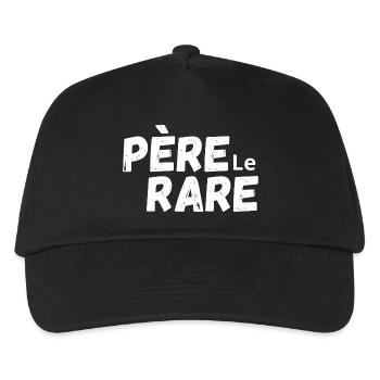 Papa perle rare - idée cadeau papa - Casquette de baseball Enfant - noir - Devant