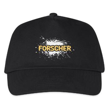Job Forscher - Kinder Basecap - Schwarz - Vorne