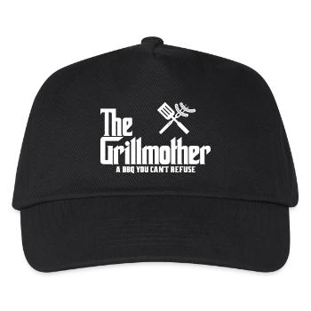 Die Grillmutter (dunkel) - Kinder Basecap - Schwarz - Vorne