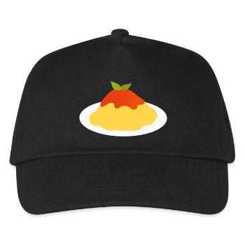 spaghetti with tomato sauce - Kids’ Baseball Cap - black - Front