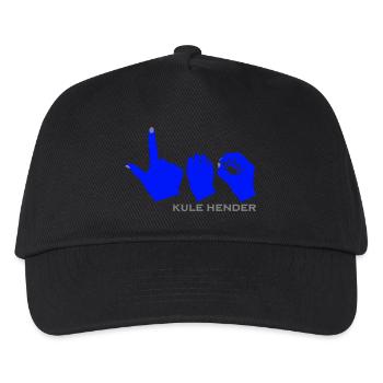 Leo with blue color - Kids’ Baseball Cap - black - Front