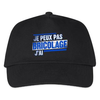 I can't I DIY - Kids’ Baseball Cap - black - Front