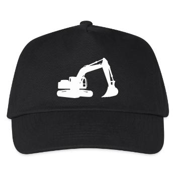 excavatrice - Casquette de baseball Enfant - noir - Devant